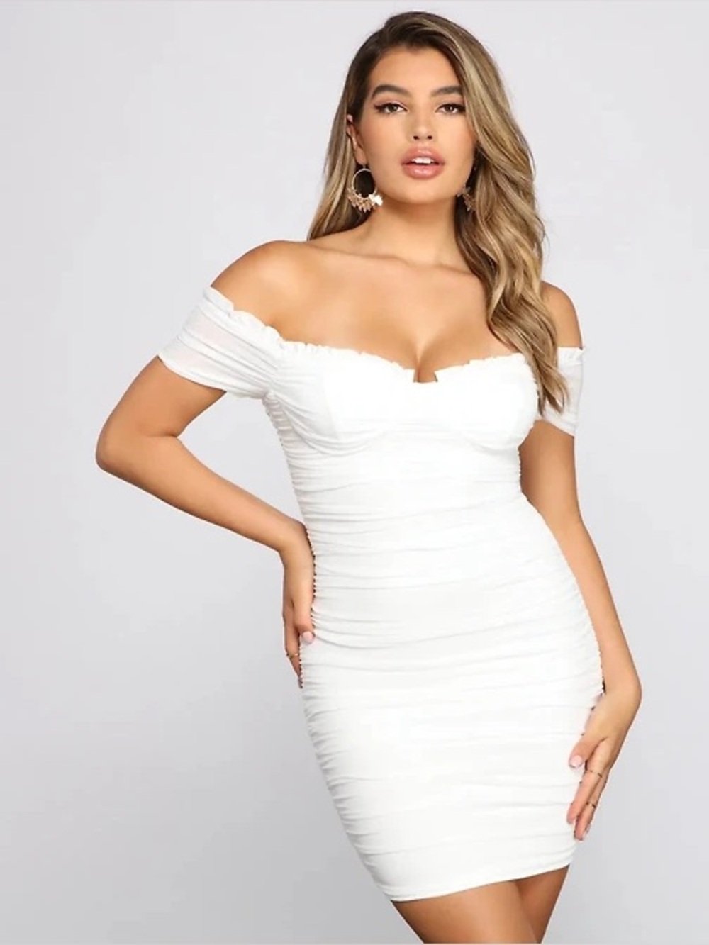 Windsor Sweet and Stunning Mesh Mini Dress 🤍🪽